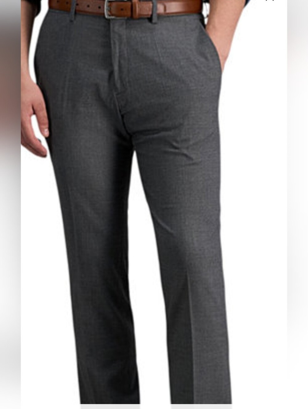 Kenneth Cole Reaction Urban Heather Slim-Fit Dress Pants. NWT 36x32. Gift.